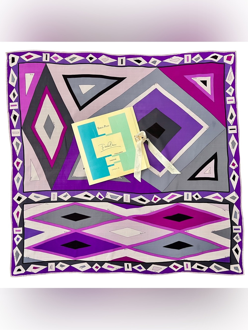 Vintage 1960s Emilio Pucci Silk Scarf